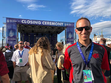 Kevin Alschuler, PhD, at the 2018 Special Olympics USA Games